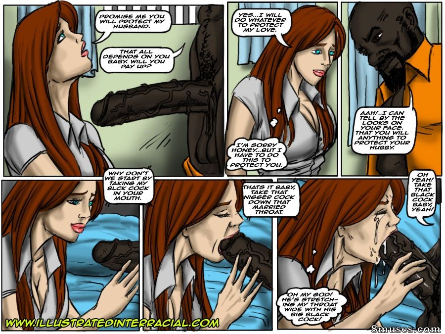 IllustratedInterracial.com Comics - Esposa é arrombada enquanto marido está preso - Página 6