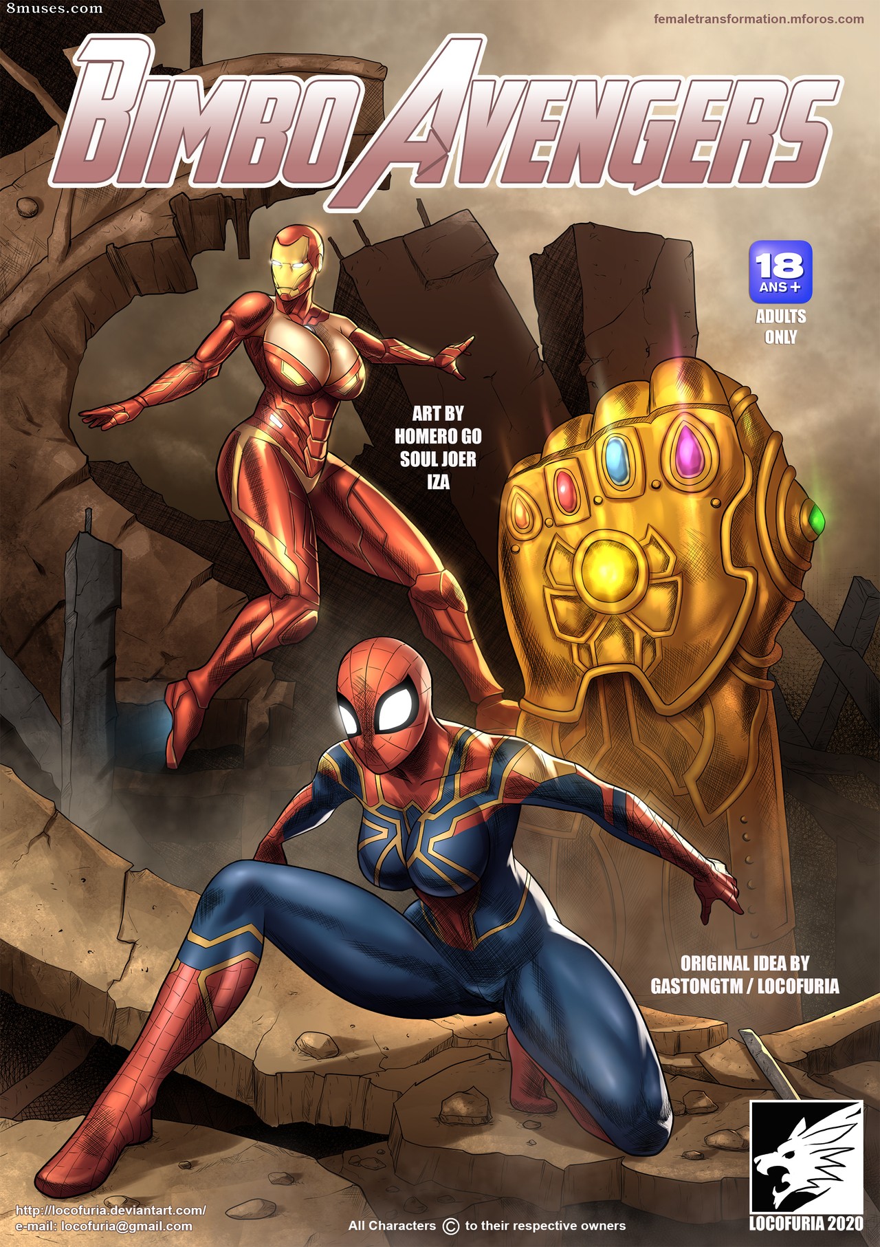 Locofuria Comics - Vengadoras bombones - Página 1