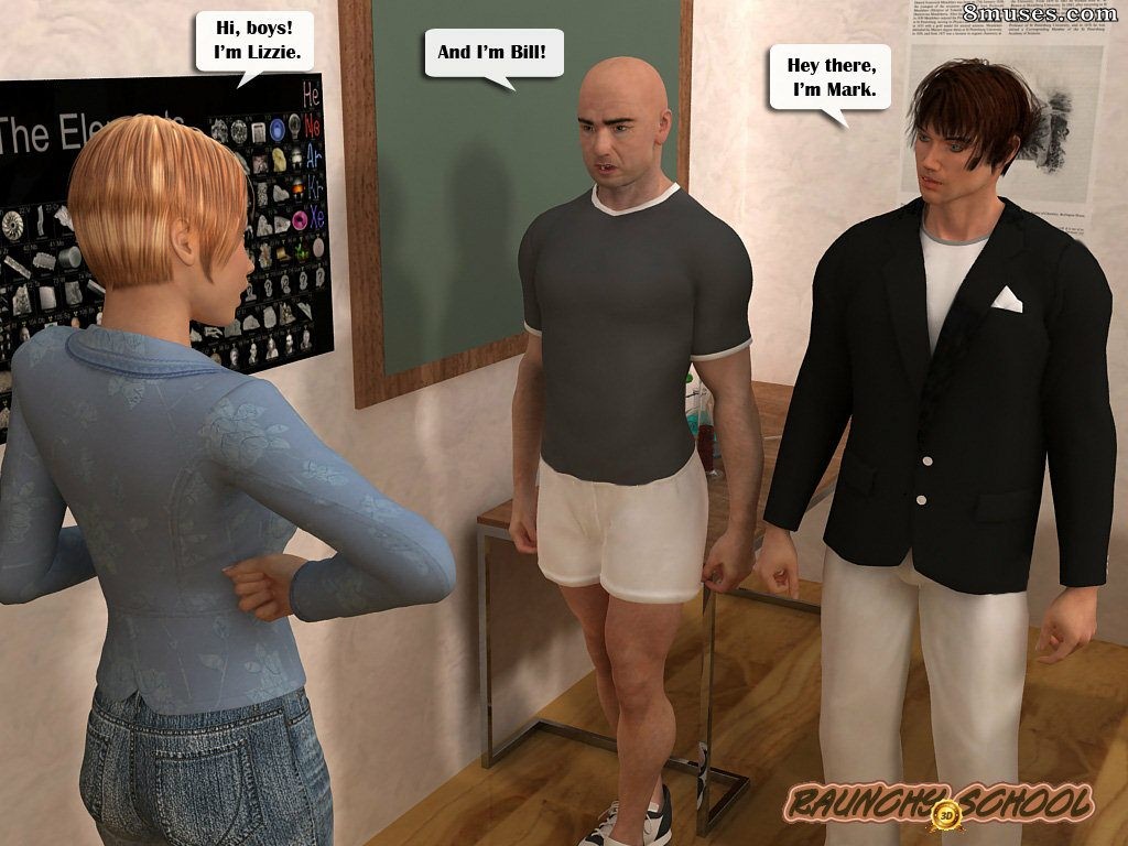 RaunchySchool3D Comics - Sexo na faculdade com professora de química - Página 4