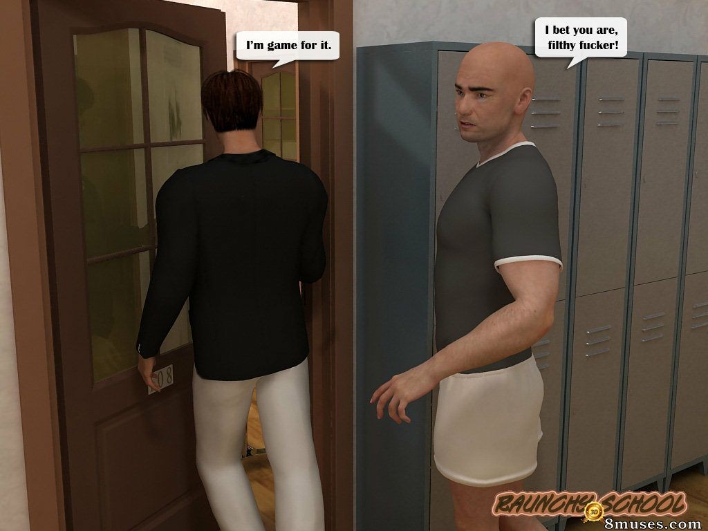 RaunchySchool3D Comics - Sexo na faculdade com professora de química - Página 3