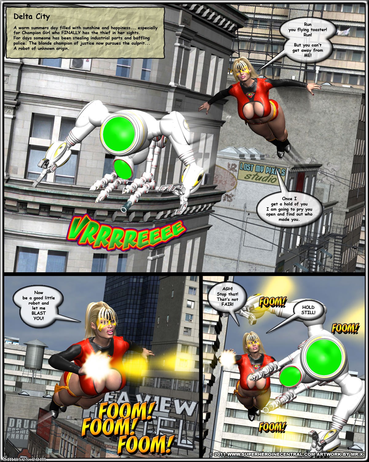 Superheroine Central Comics - Pruebas de Americana - Página 2