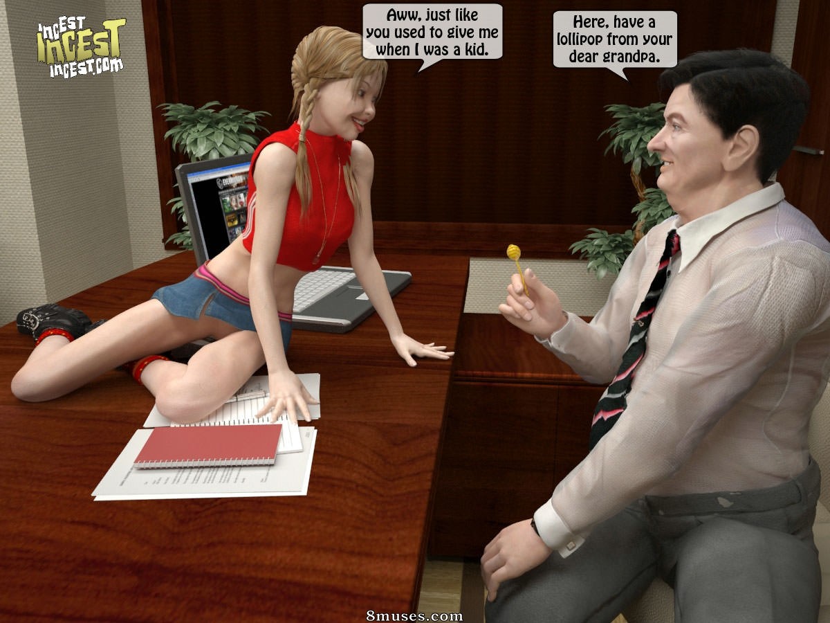 IncestIncestIncest.com Comics - Naughty Granddaughter Plays with Grandpa - Page 10