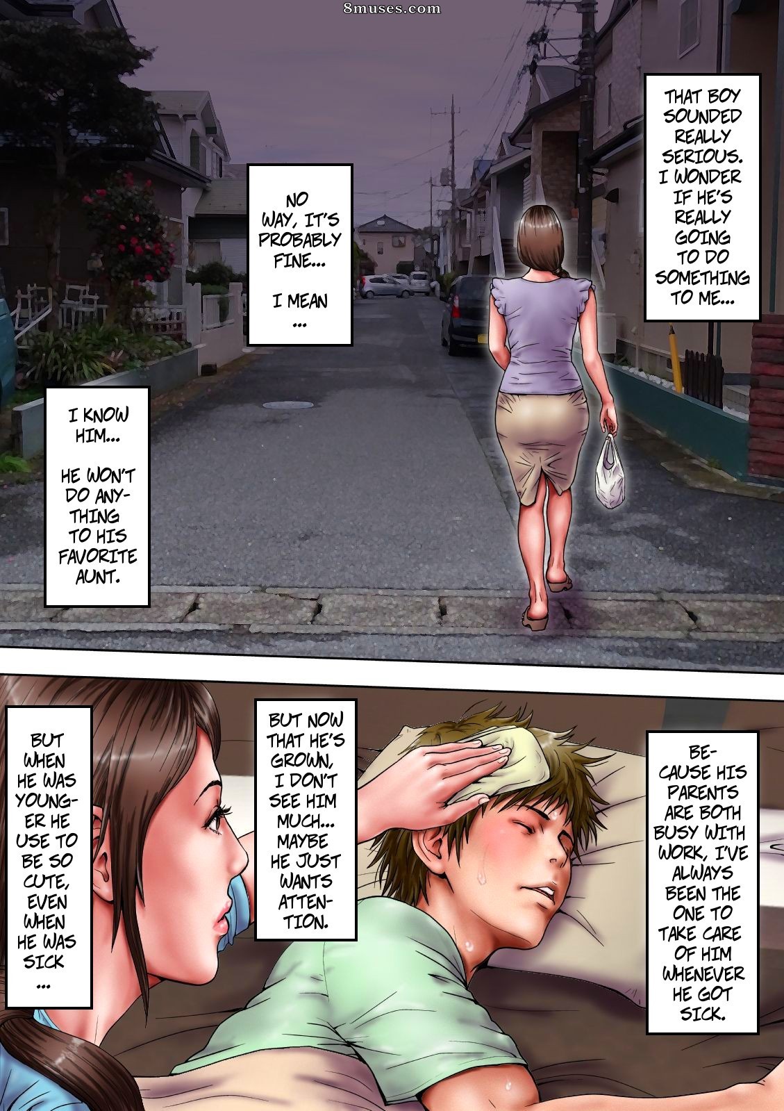 Page 9 | Hentai-and-Manga-English/MILF-Shobou/Akogare-no-Oba-o-Netoru-Cheating-With-My-Sexy-Aunt  | 8muses - Sex Comics