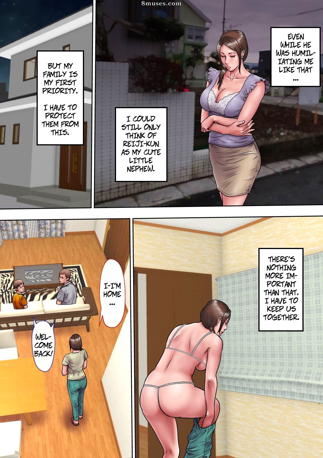 MILF Shobou - Akogare no Oba o Netoru - Cheating With My Sexy Aunt - Page 47
