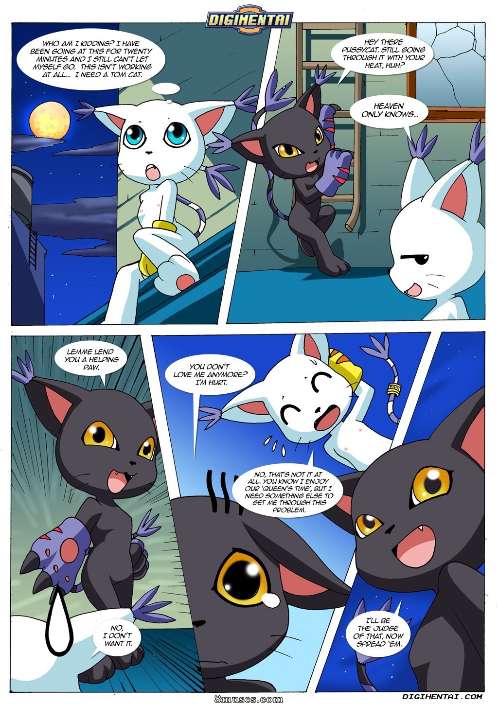Digihentai Comics - Gatomon no cio - Página 2