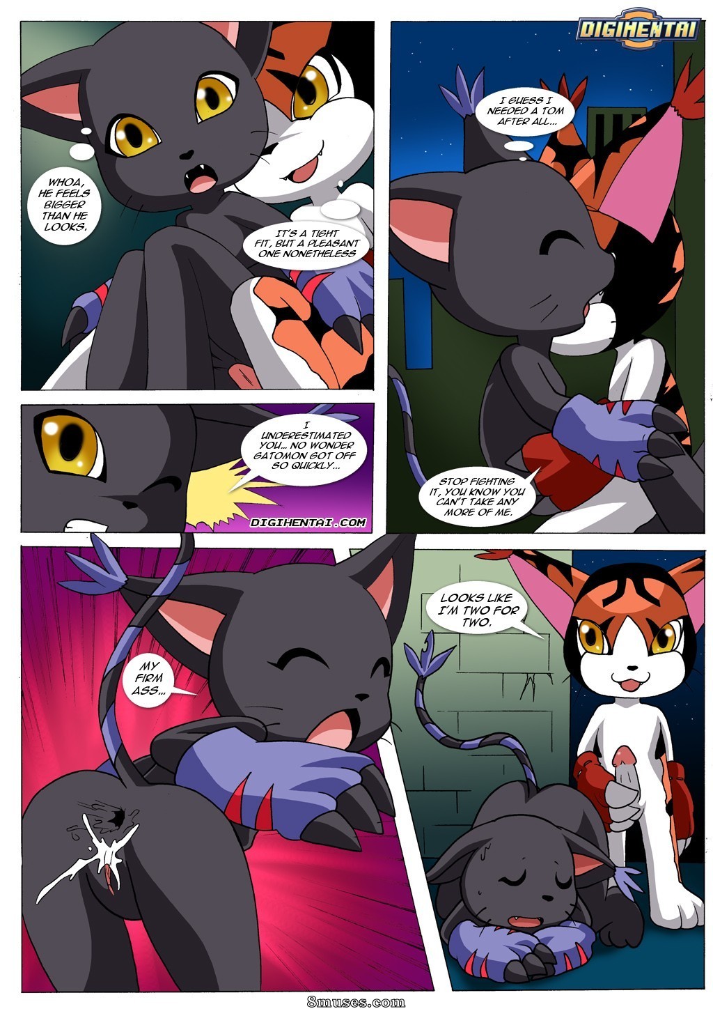 Digihentai Comics - Gatomon en celo - Página 9