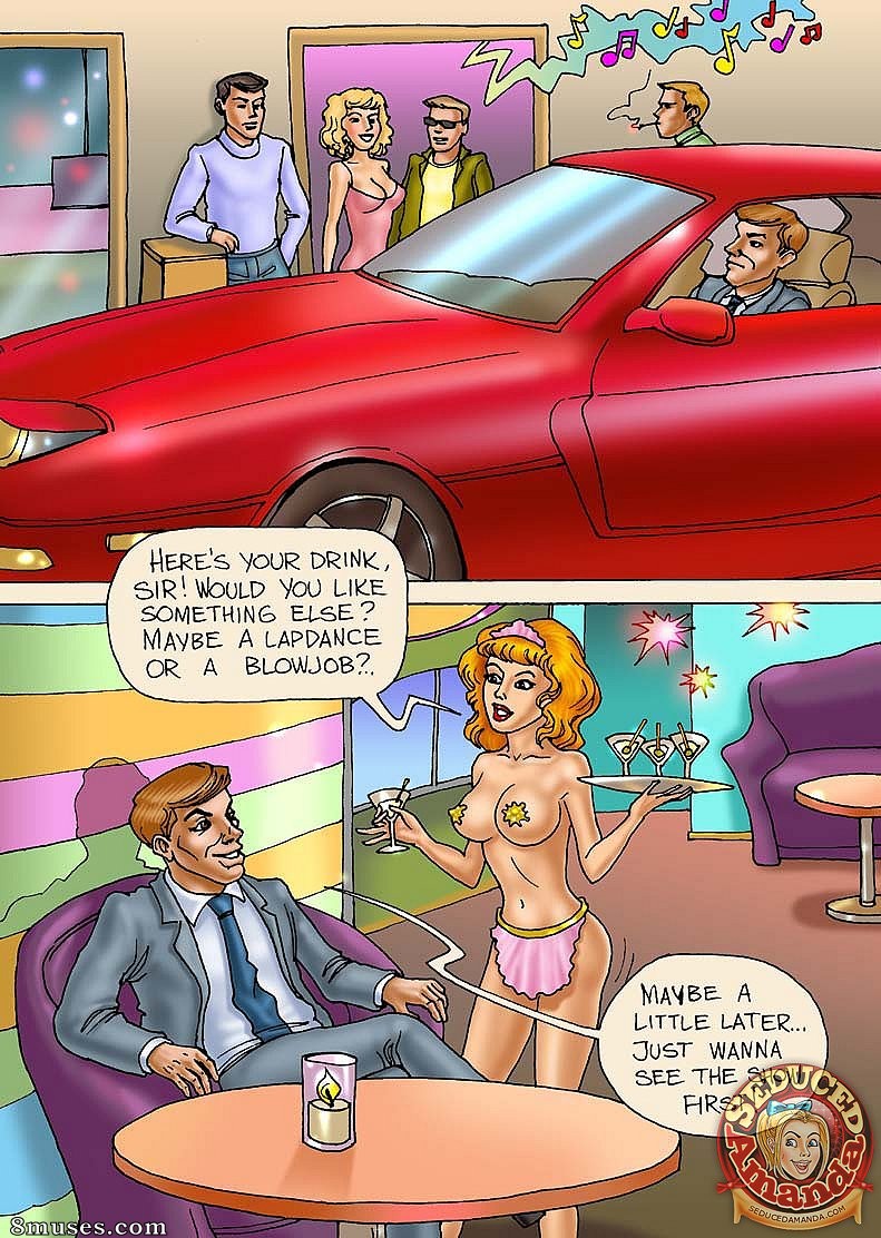 Seduced Amanda Comics - Surprise for Dad in a Strip Bar - Page 4