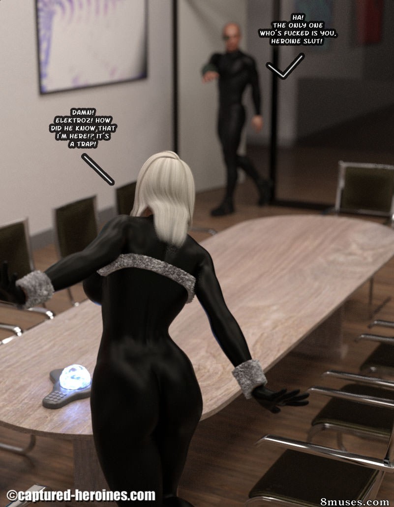 Captured-Heroines Comics - Elektroz vs Pantera Negra - Página 6
