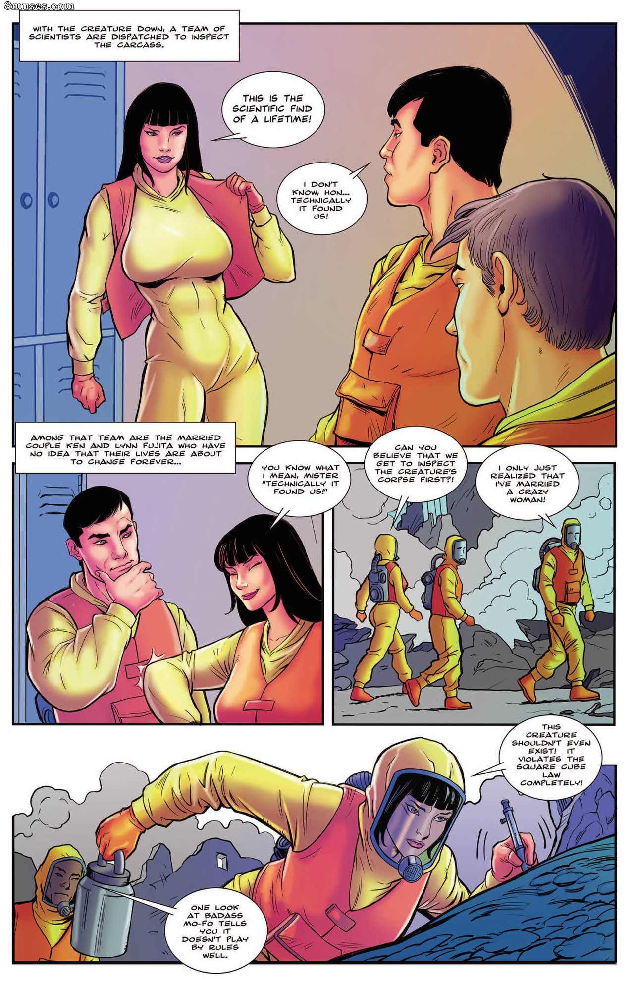 Giantess Club Comics - Uma raspada abaixo da superfície - Página 4
