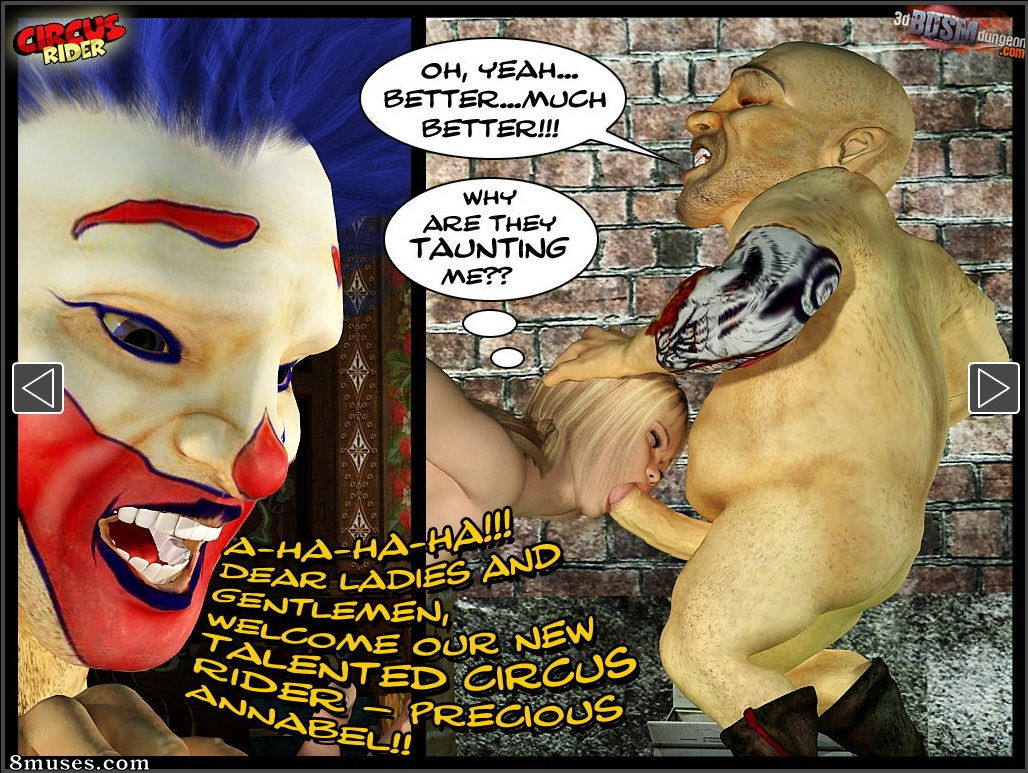 3D BDSM Dungeon Comics - Jinete del circo - Página 30