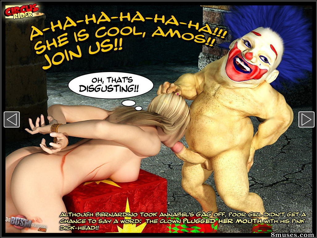 3D BDSM Dungeon Comics - Jinete del circo - Página 22