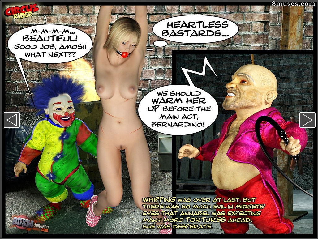 3D BDSM Dungeon Comics - Jinete del circo - Página 13