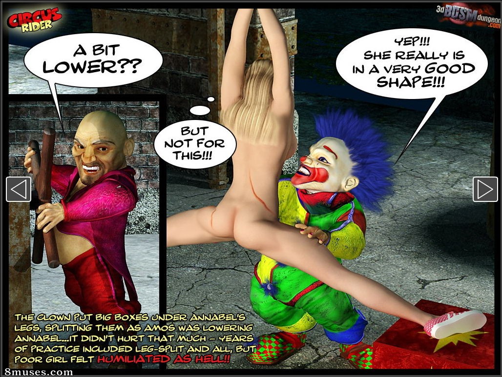 3D BDSM Dungeon Comics - Jinete del circo - Página 15