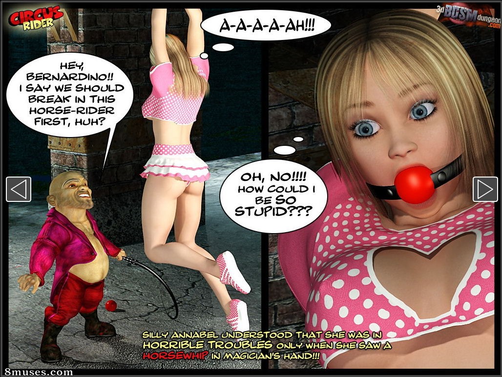 3D BDSM Dungeon Comics - Jinete del circo - Página 10