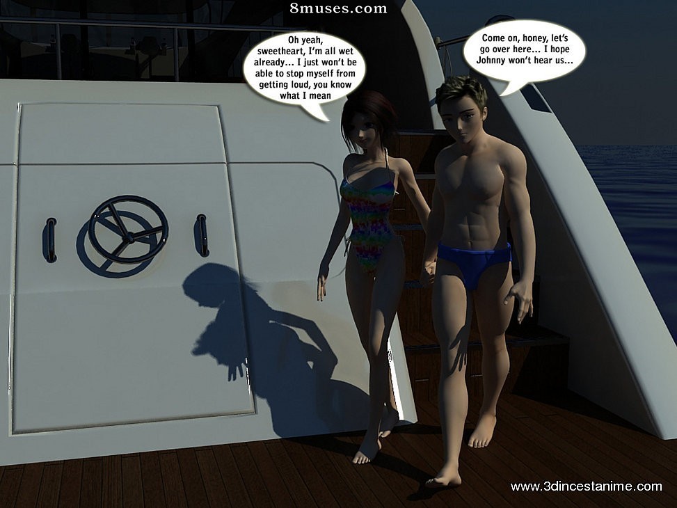 3DIncestAnime.com Comics - Crazy family gang-bang in the blue water - Page 1