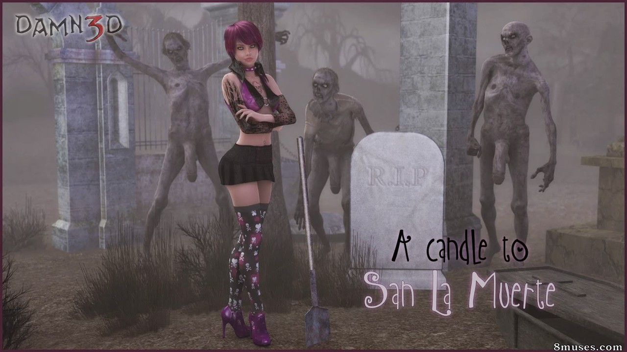 Damn3D Comics - A Candle to San La Muerte - Page 1