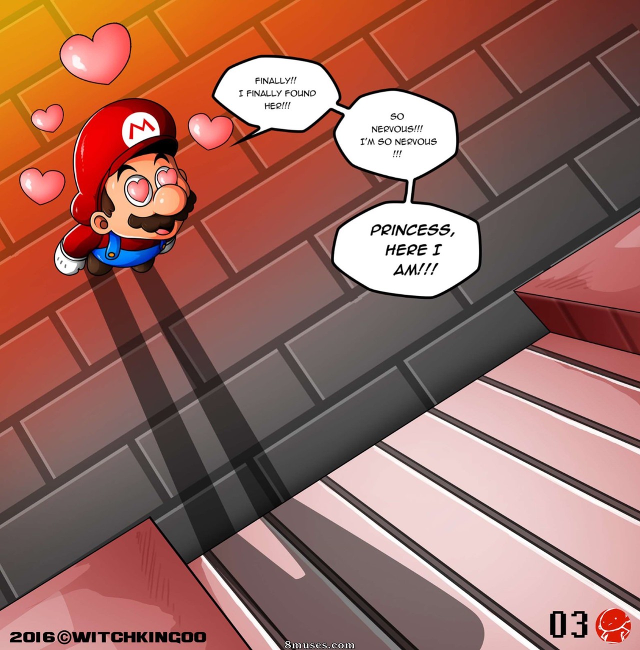 Witchking00 Comics - Princesa Peach - Gracias Mario - Página 4