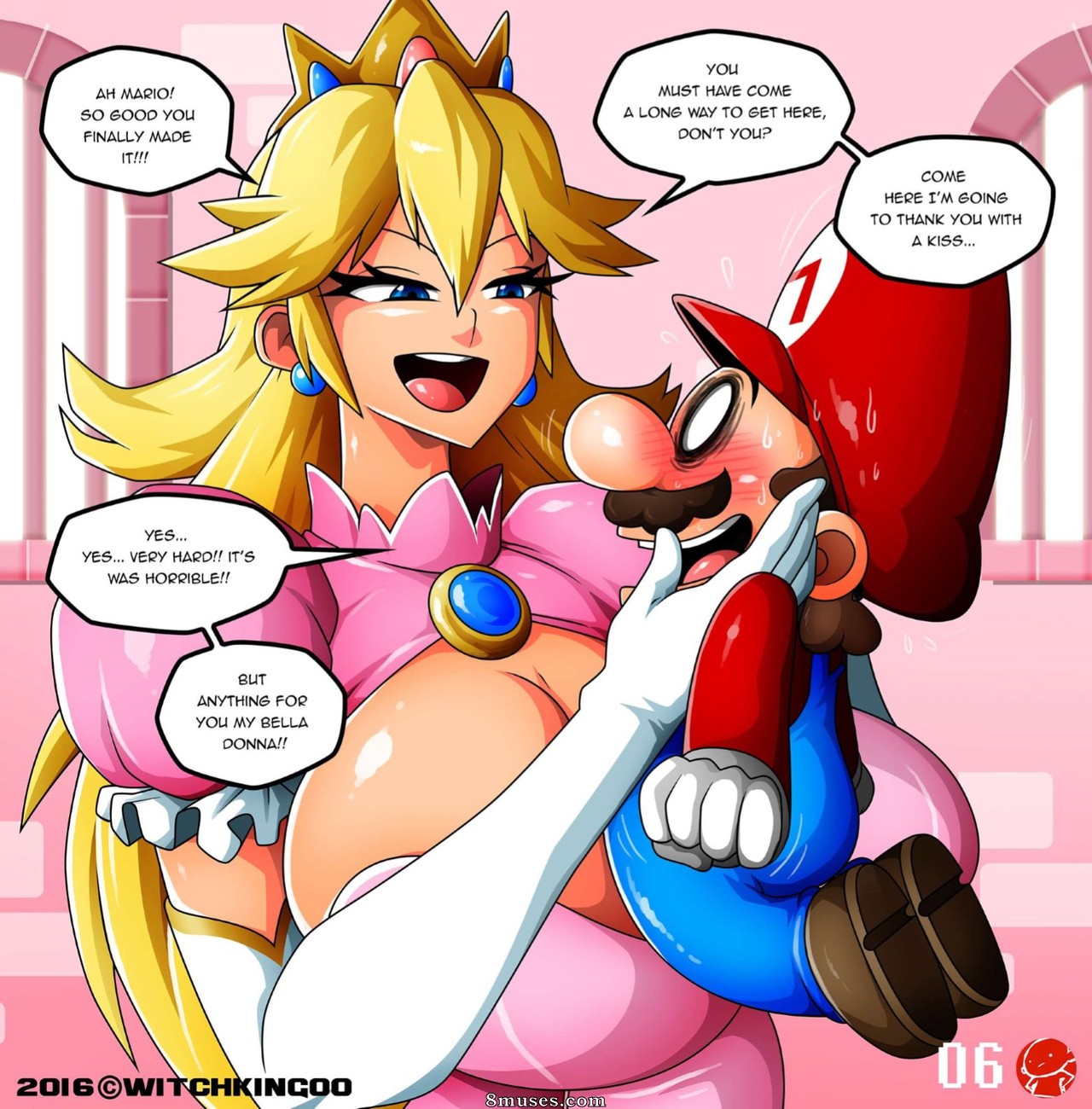 Witchking00 Comics - Princesa Peach - Obrigado Mario - Página 7