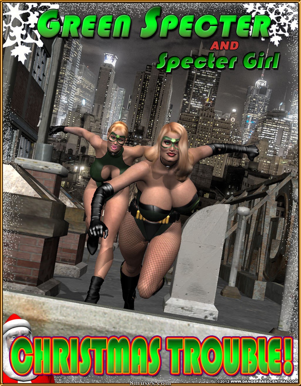 3D - Green Spectre and Spectre Girl - Christmas Trouble - Page 1