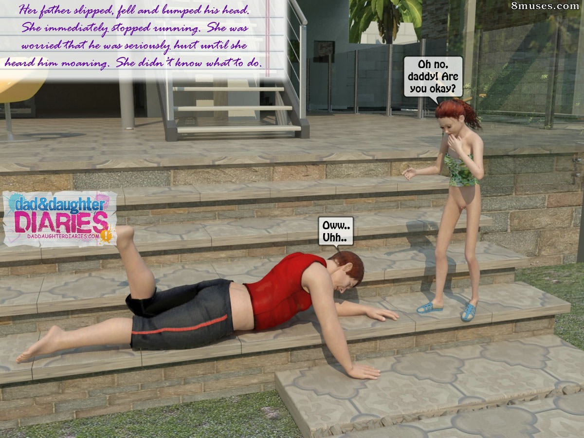 Dad and Daughter Diaries Comics - Limpiar la piscina - Página 16