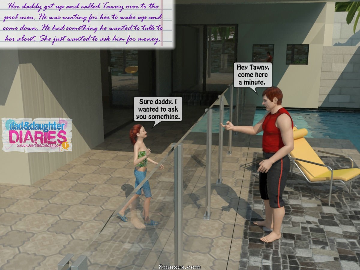 Dad and Daughter Diaries Comics - Limpar a piscina - Página 2