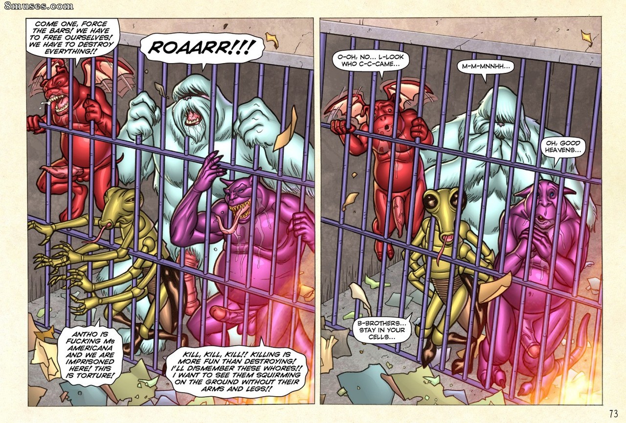 SuperHeroineComixxx - Freedom Stars in Prison Heat 1 - Page 74