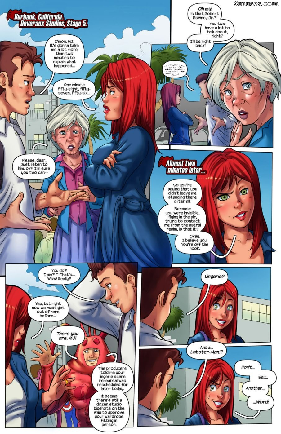 Tracy Scops Comics - Passagem de filme Lobsterman backstage - Página 2