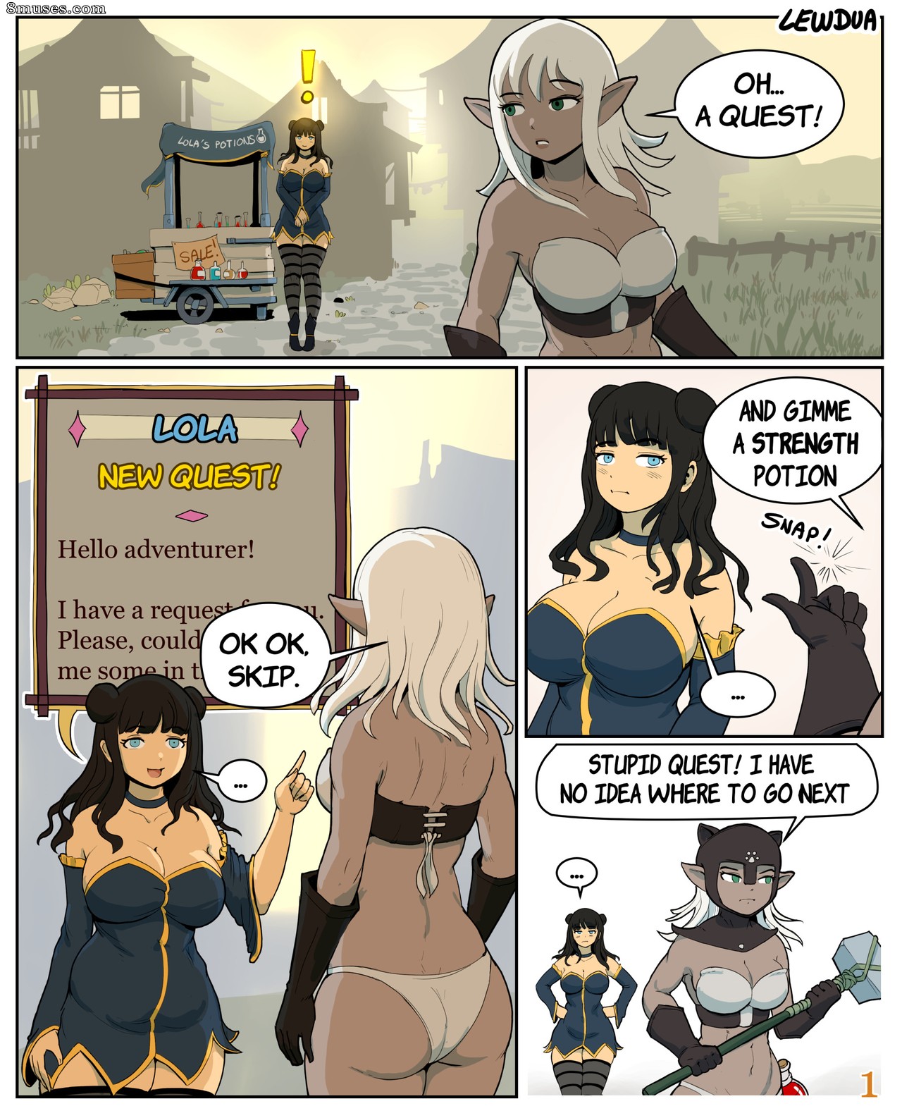 Lewdua - Lola Meets Pamela - Page 1