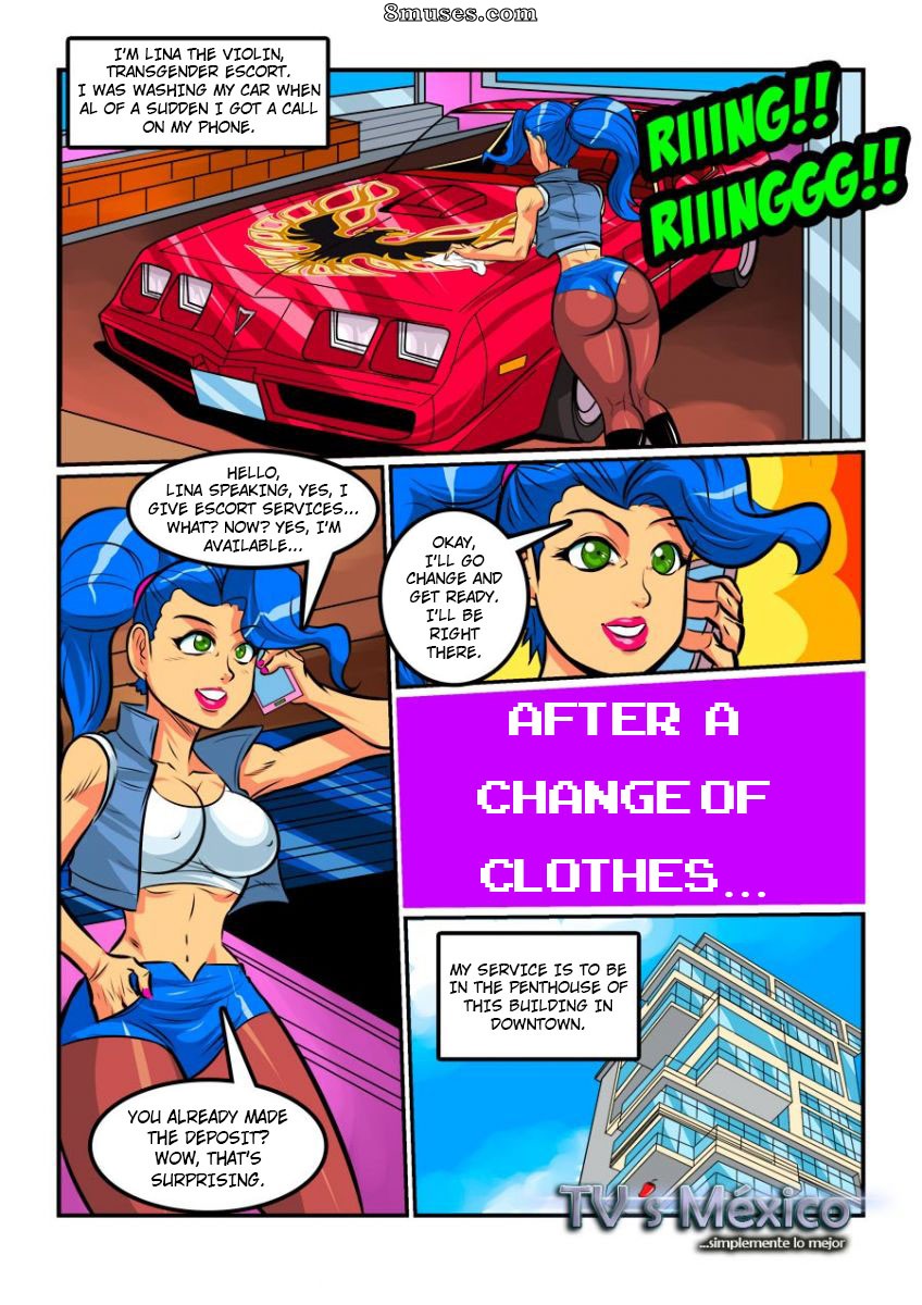 Travestis Mexico Comics - Lina, The Violin - Page 2