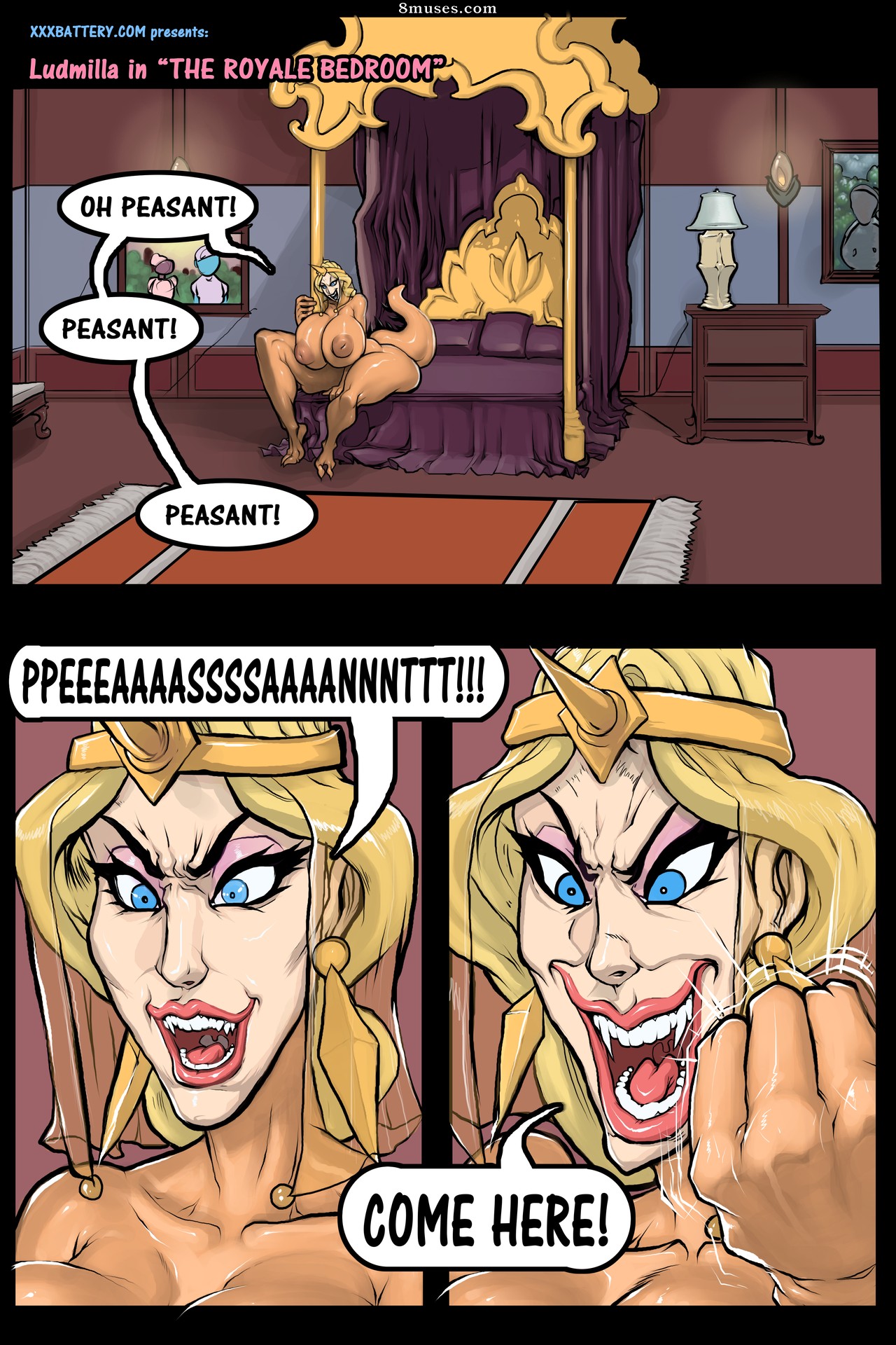 XXXBattery Comics - LudMilla dans la chambre royale - Page 2