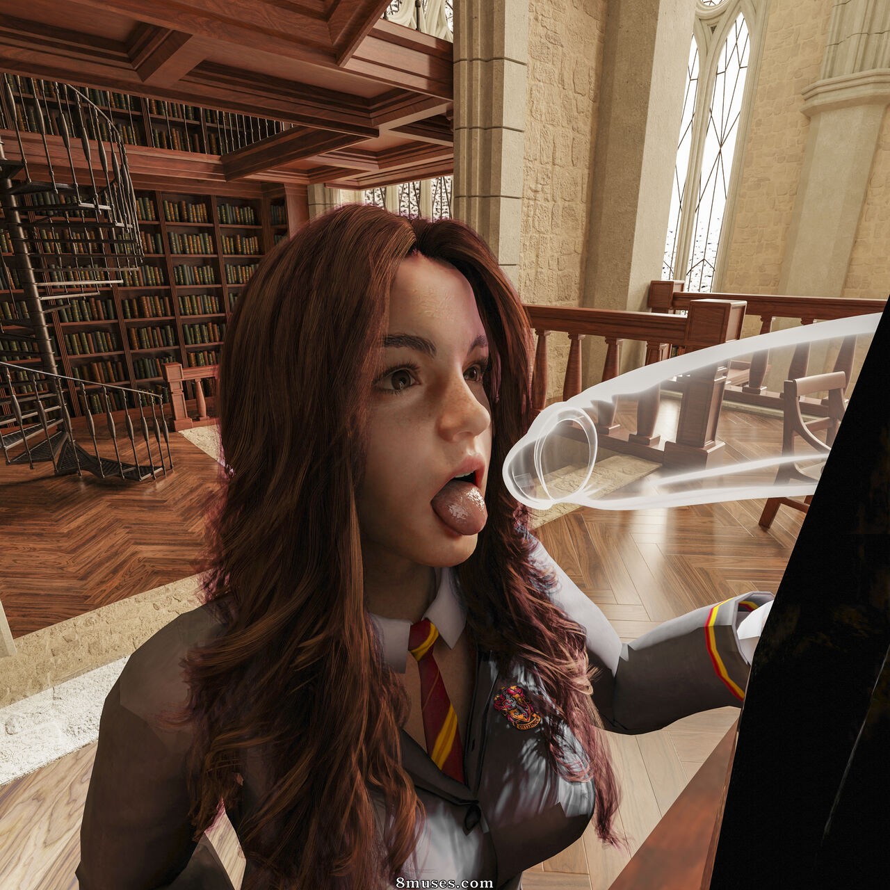 Nisama3dx - Hermione in the Library (Harry Potter) - Page 6