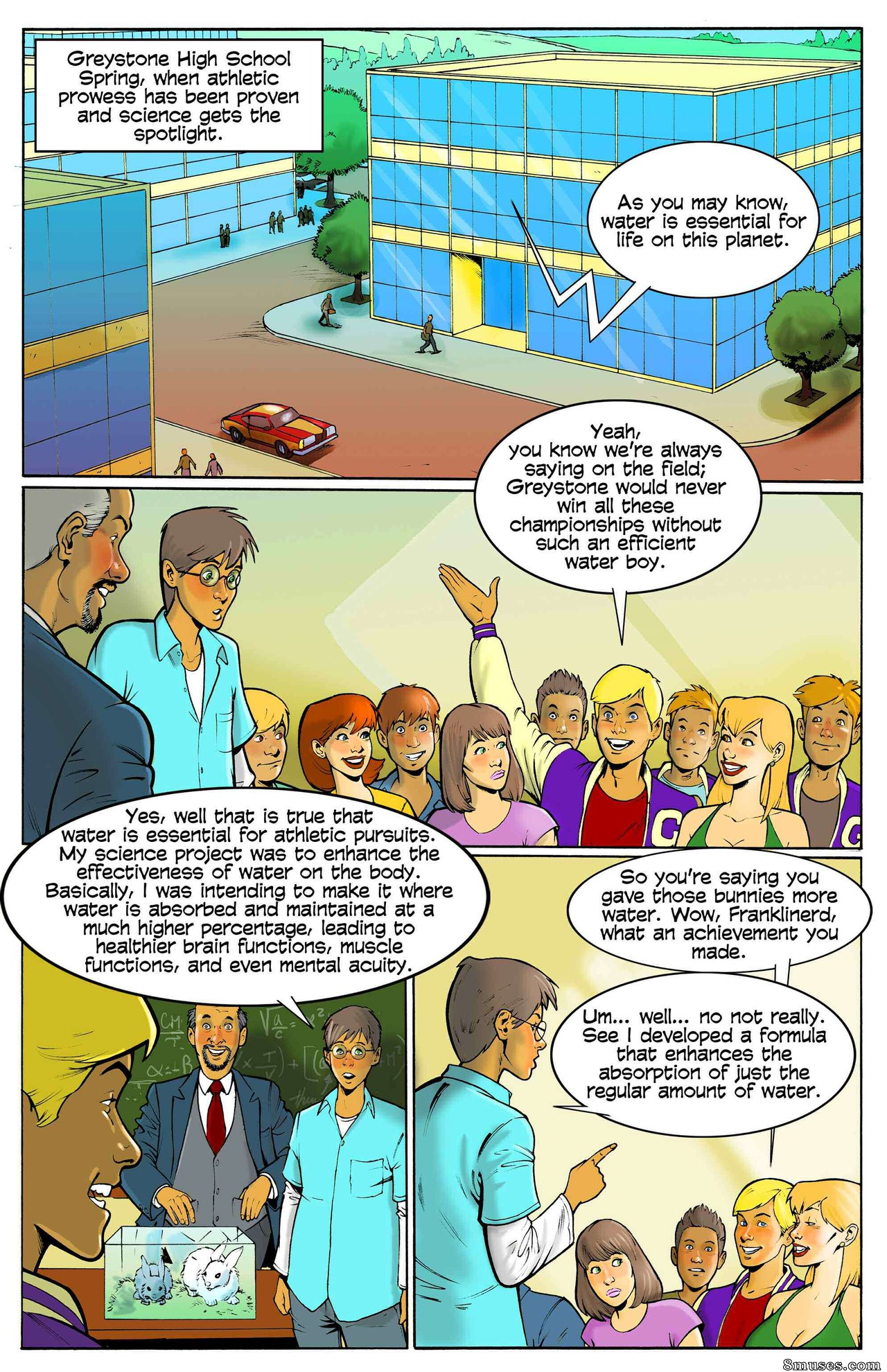 Giantess Club Comics - Ciencia diluida con agua - Página 3