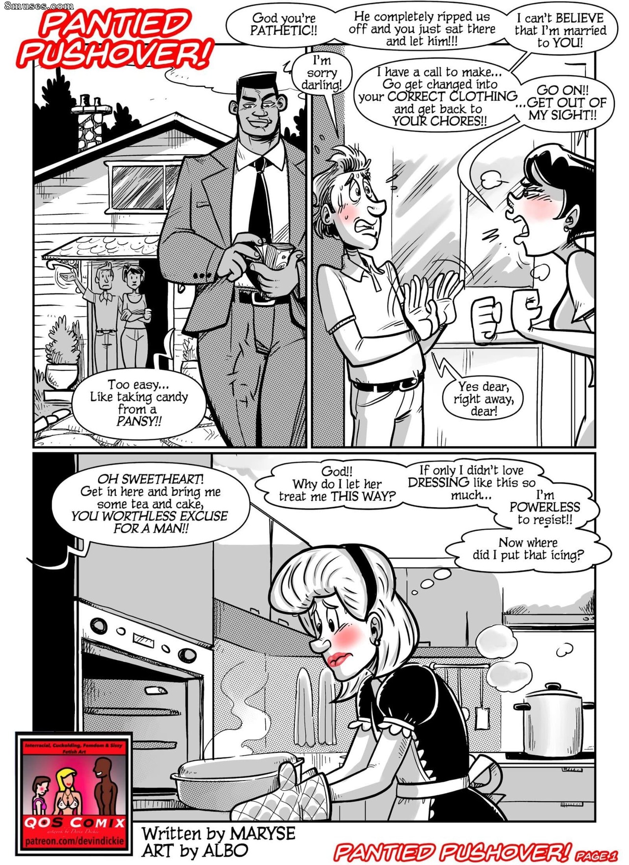 Devin Dickie Comics - Pantied Pushover - Page 1
