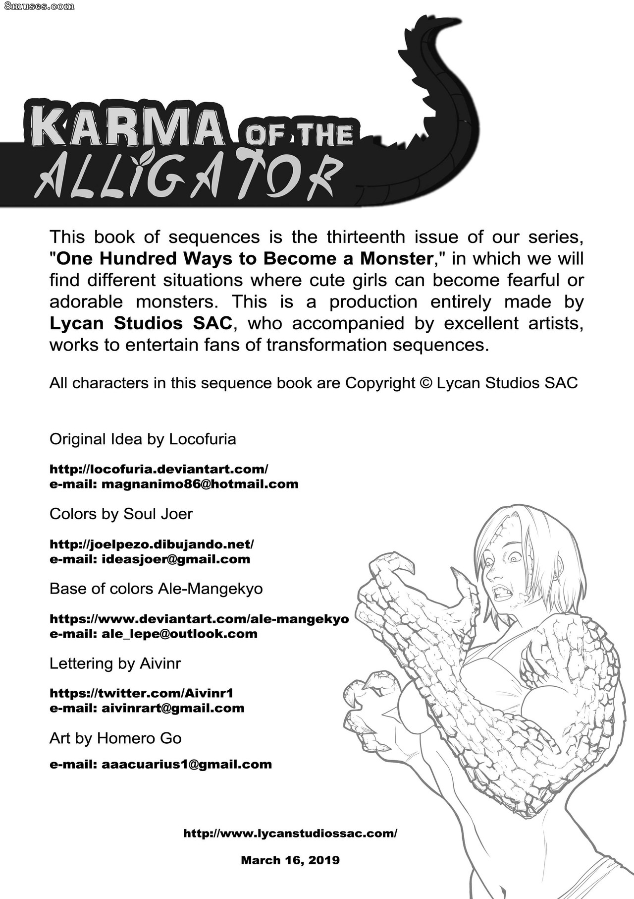 Locofuria Comics - 100 Ways to Become a Monster 13 - Karma of the Alligator - Page 3