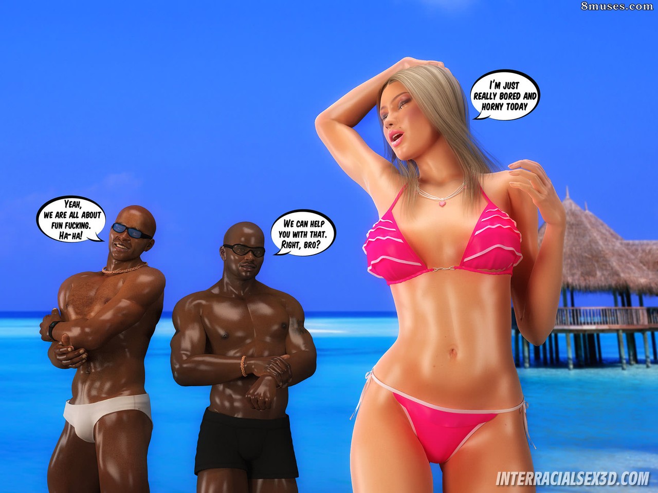 InterracialSex3D.com Comics - Wife Hungry For Black Cocks - Page 7