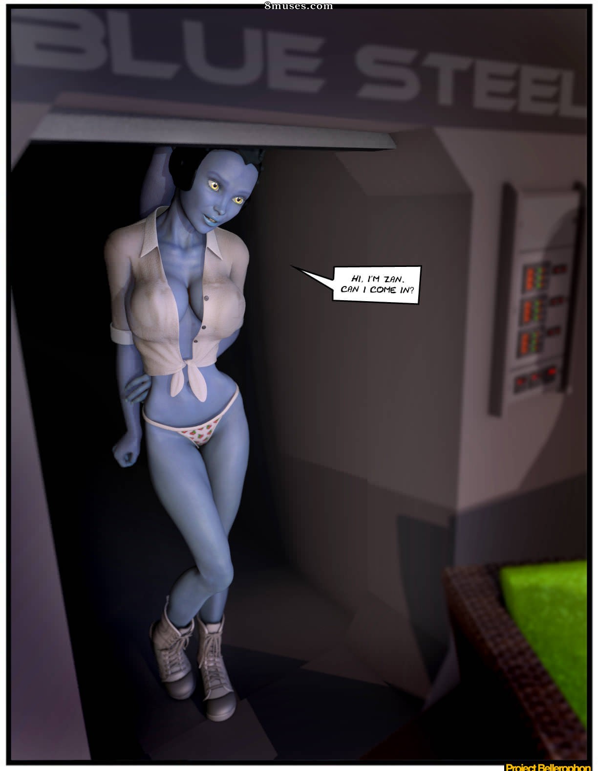 Project Bellerophon Comics - 12-Blue Steel - Page 1