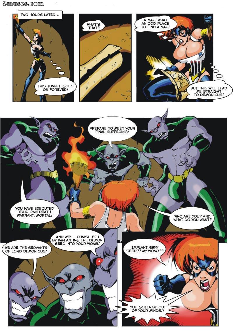 9 Superheroines Comics - Escravizado pelo diabo - Página 11