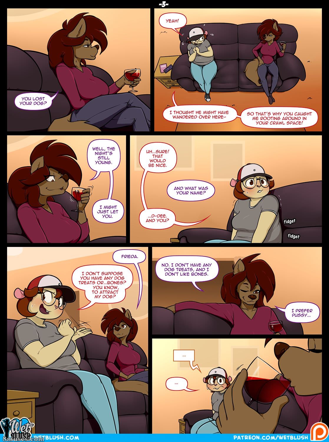 WetBlush Comics - Es una mujer lobo - Página 3