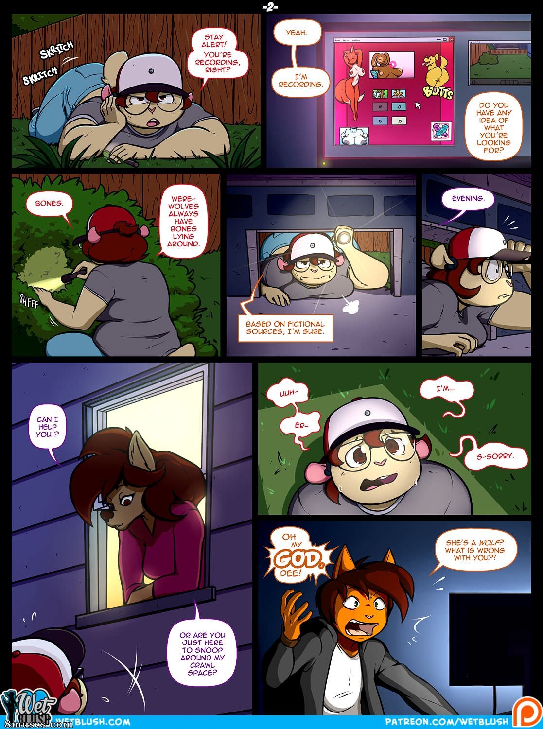 WetBlush Comics - Ela é uma lobisomem - Página 2