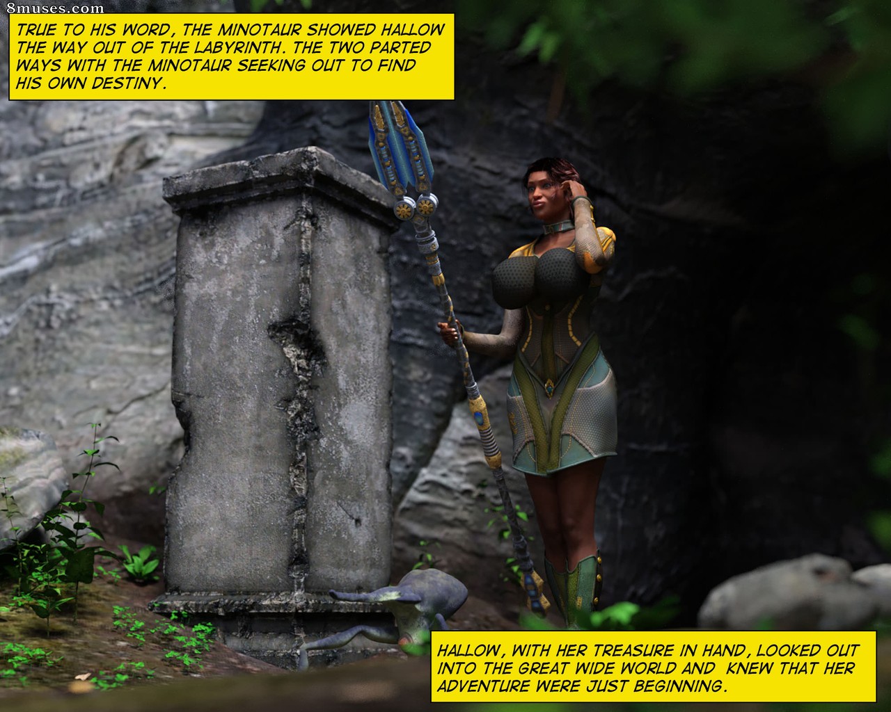 Tales of Hallow - Escape from the Lair of the Minotaur - Lettered - Page 53