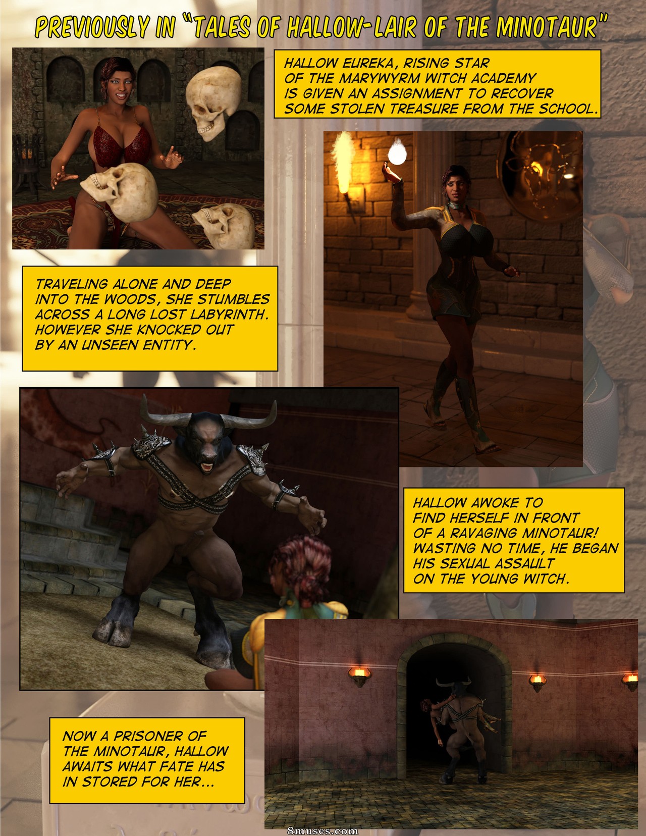 Tales of Hallow - Escape from the Lair of the Minotaur - Lettered - Page 2