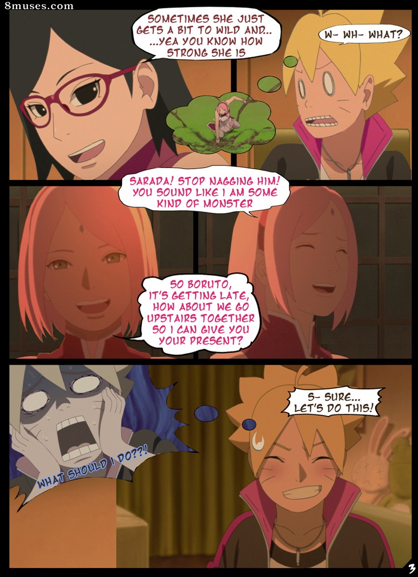 Page 4 | Various-AuthorsNyxworksBorutos-Birthday-Gift | 8muses - Sex  Comics