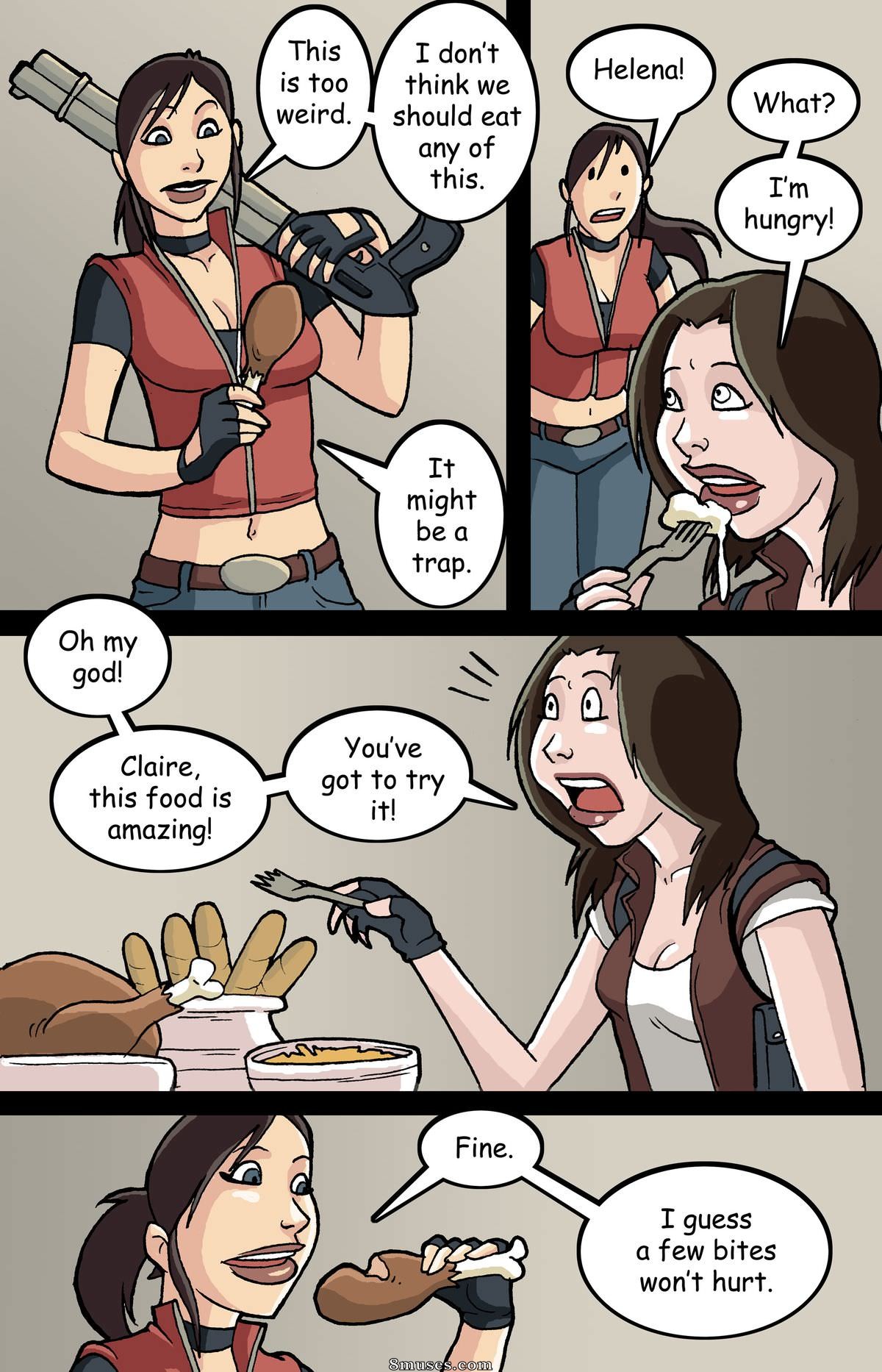 SnakeTrap Comics - Resident Evil - Weight Gain - Page 3