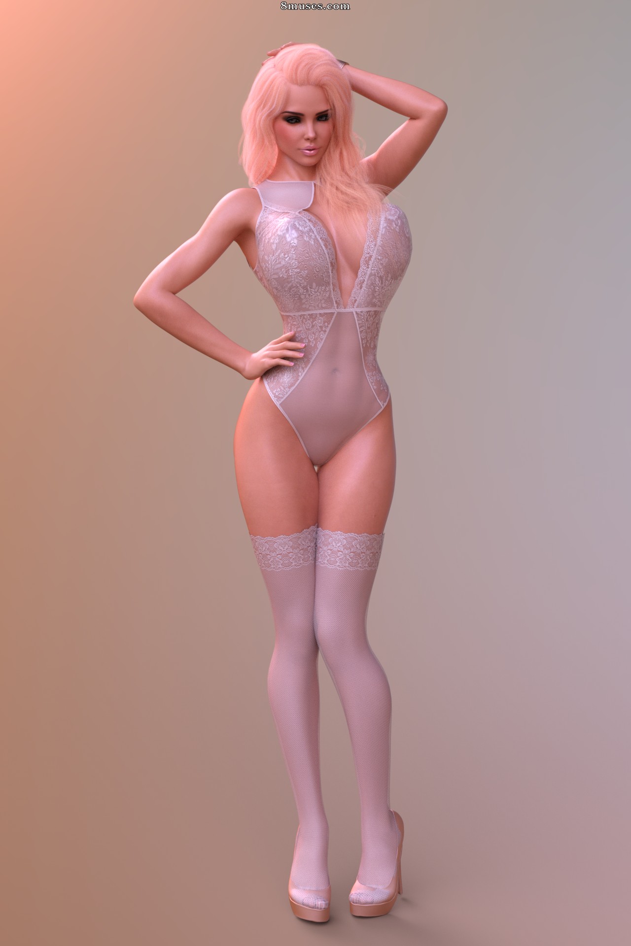 TheDude3DX - Brenna pin-up - Fotos bônus - Página 1