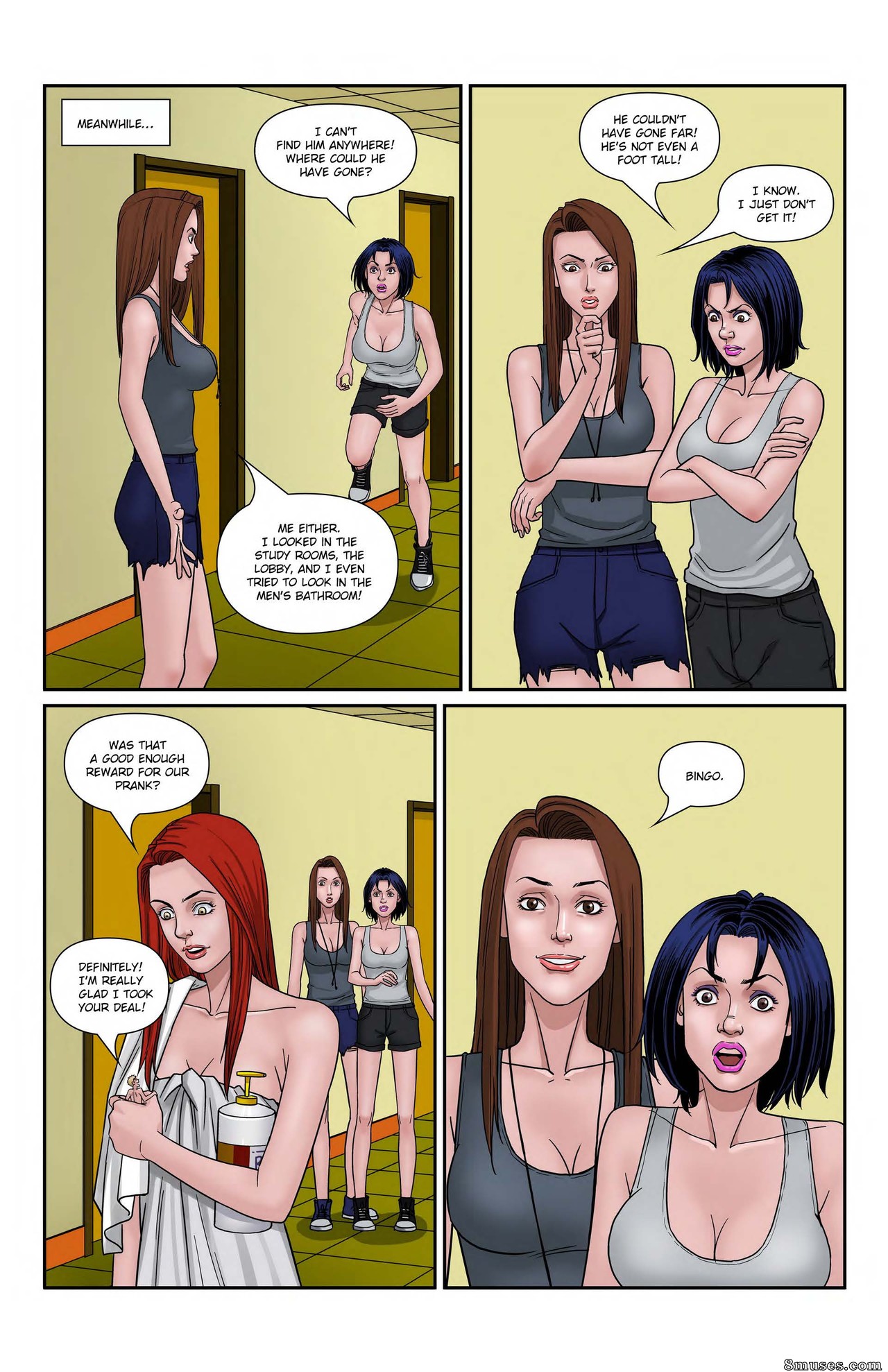 Page 10 | Giantess-Fan-Comics/Pint-Sized-Pranks/Issue-2 | 8muses - Sex  Comics