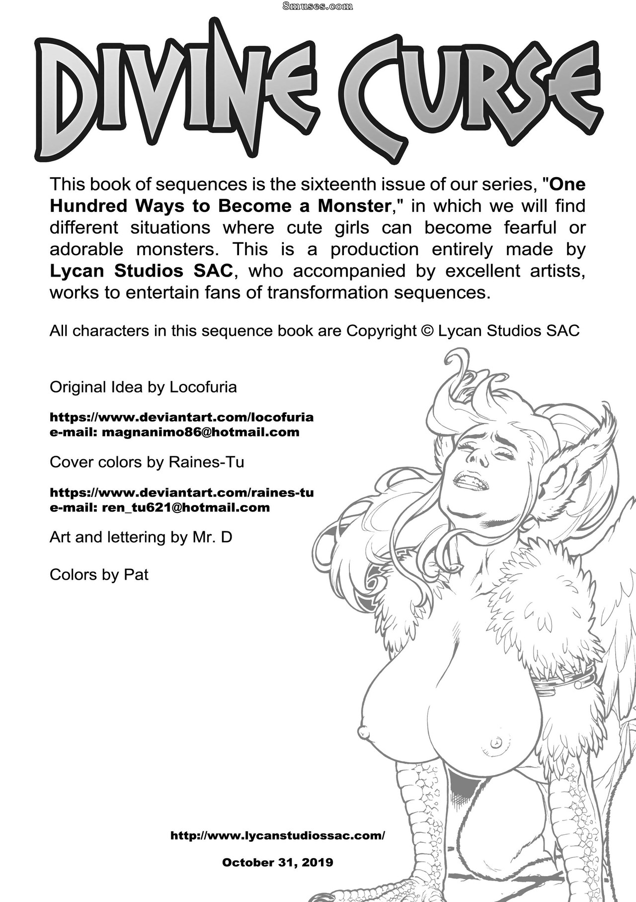 Locofuria Comics - 100 Ways to Become a Monster 16 - Divine Curse - Page 3