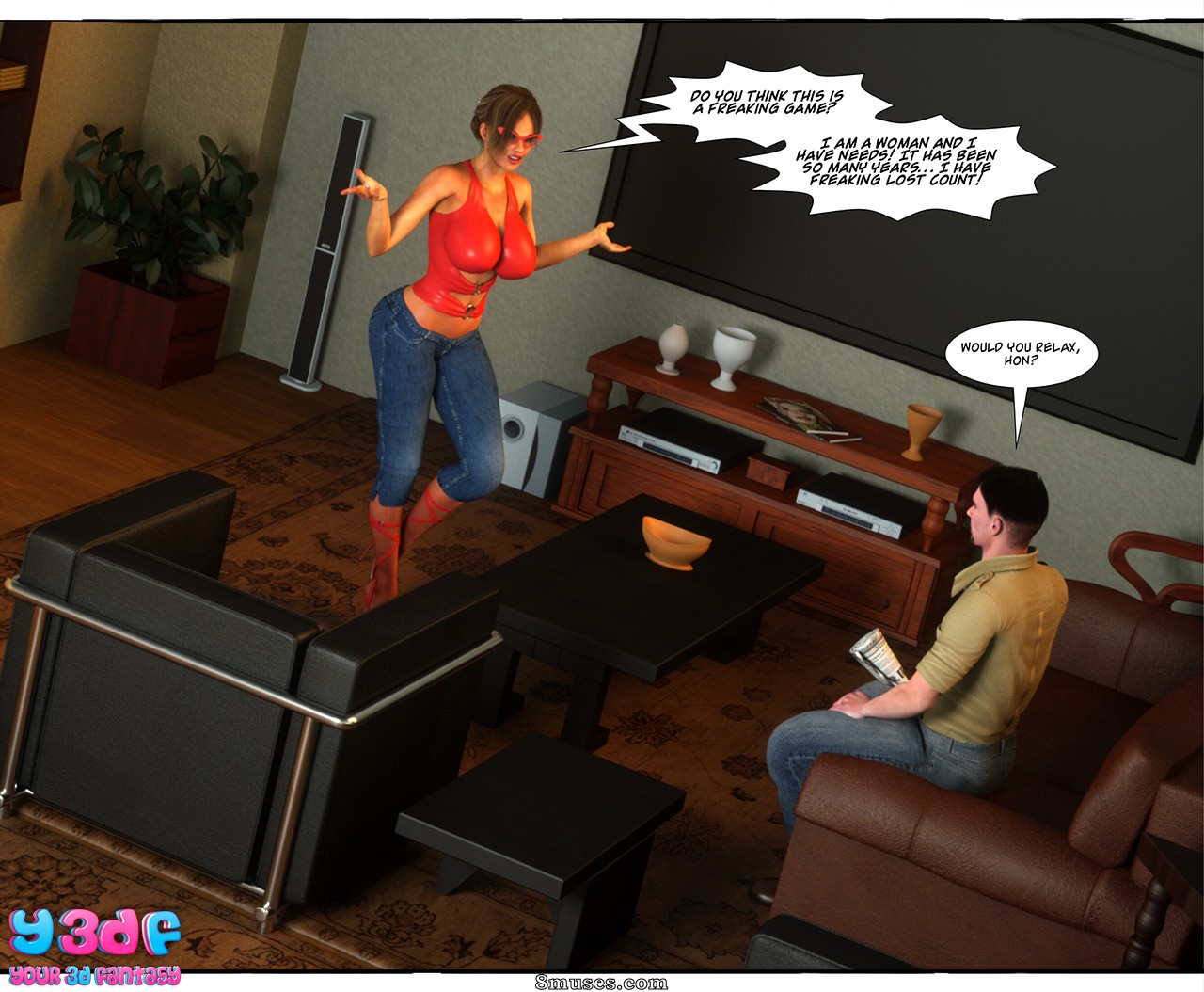 Y3DF - Your3DFantasy.com Comics - Alguma coisa me está perturbando - Página 4