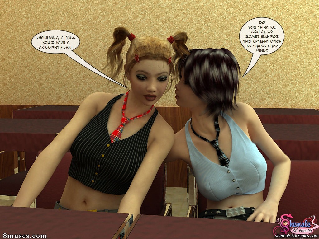 Shemale3DComics.com Collection - Seducido por estudiantes - Página 7