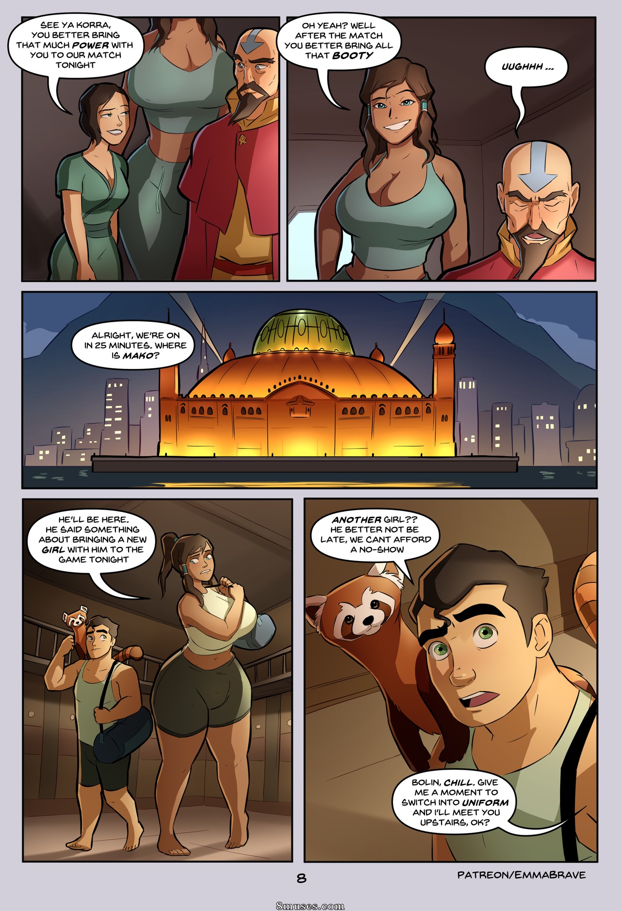 Page 8 | Emmabrave-Comics/Korra/Book-One | 8muses - Sex Comics