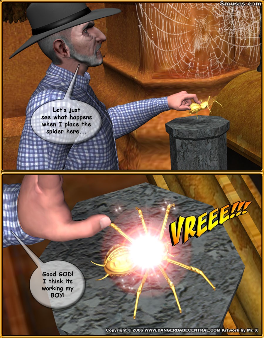 3D - Sara Kraft and Kim Li in Curse of the Gold Spider - Page 124
